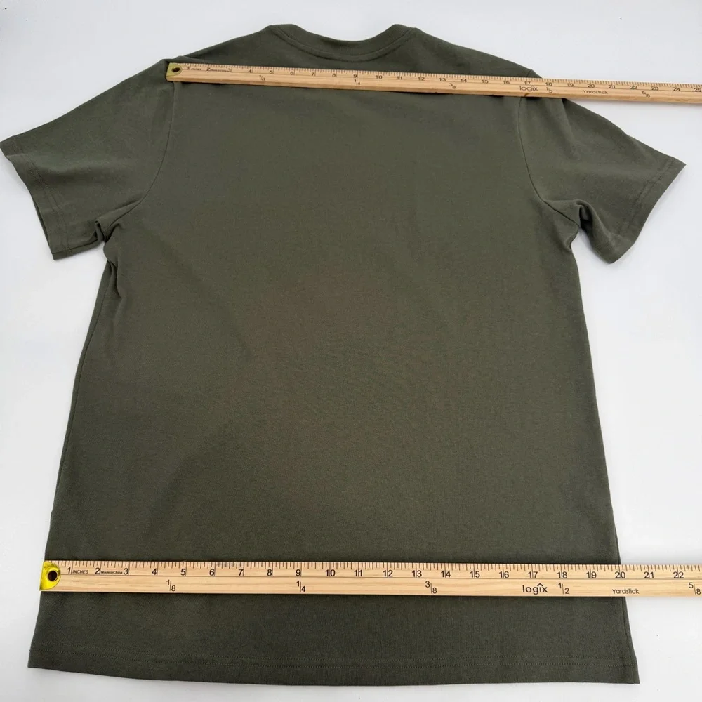 EVERLANE Tshirt Mens M Green Short Sleeve Crewneck Organic Cotton Tee Basic NWT - Picture 8 of 10
